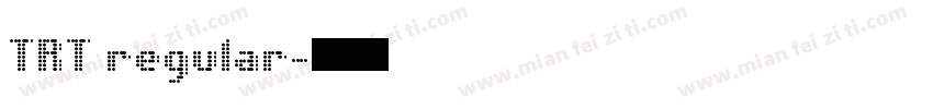 TRT regular字体转换
